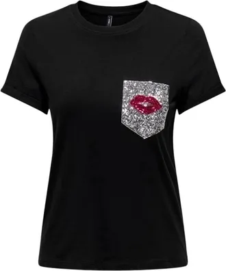 Only Only, Donna, Top, Nero, M, new