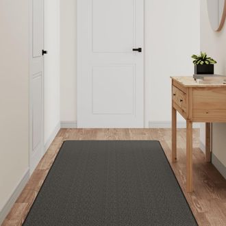 vidaXL Alfombra De Pasillo Con Aspecto Sisal Gris Antracita 80x400 Cm Vidaxl