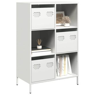 Berkfield Home Highboard White 68x39x103.5 cm Steel