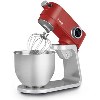 H.Koenig Hkoenig Km124 Batidora Amasadora Profesional, 800 W, Capacidad 5 L, 8 Velocidades, Hasta 1,5 Kg De Masa, Cabeza Reclinable Y M&oacute;vil, Pizza, Reposter&iacute;a,