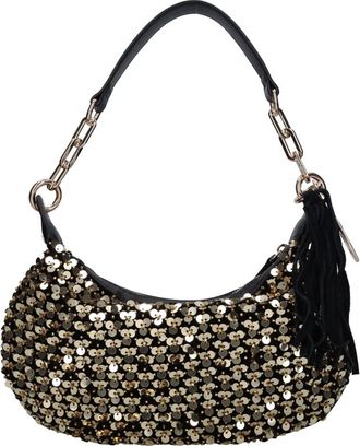 La Carrie Bolso de hombro con lentejuelas - Bags - Mujer - Amarillo - ONE SIZE