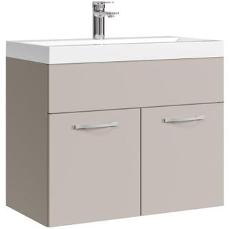 Badplaats Badplaats - Mobili da bagno Montreal Set 01 60 x 35 cm - Cashmere - con lavabo