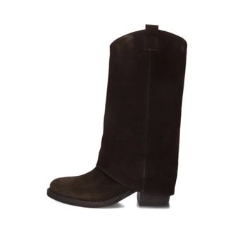 Via Roma 15 Schoenen, Dames, Bruin, 42 EU, Su&egrave;de, Dames Laarzen Stivale 3/4 Risvolto