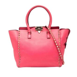 Valentino Pre-owned Handbags, female, Pink, Size: ONE SIZE Pre-owned Leather Shoulder Bag