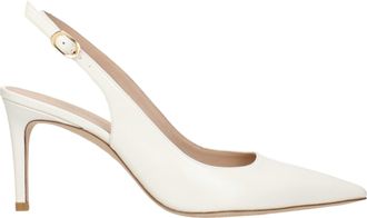 Stuart Weitzman Damess Sandalen Beige/Cr&egrave;me Leer
