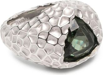 Darkai Hammered-effect Trillion-cut Ring