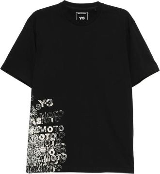 Yohji Yamamoto Gfx Graphic-Print Cotton T-Shirt Clothing