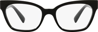 Versace 53mm Optical Glasses in Black at Nordstrom