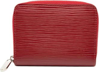 Louis Vuitton Pre-owned Wallets, female, Red, Size: ONE SIZE Pre-owned Small Zip Wallet