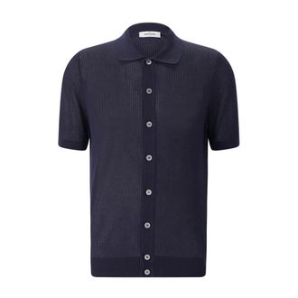 Gran Sasso Polo Shirts, male, Blue, Size: 2XL Polo Shirt