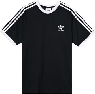 adidas originals Adicolor Classic s 3 Bands Embroidery Logo Sport Short Sleeve Mens Black GN3495