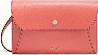 Furla Lea Pouch Aperitivo Arancione Pelle Stampata Donna