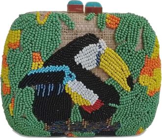 Serpui Lolita Tucans clutch - Neutrals