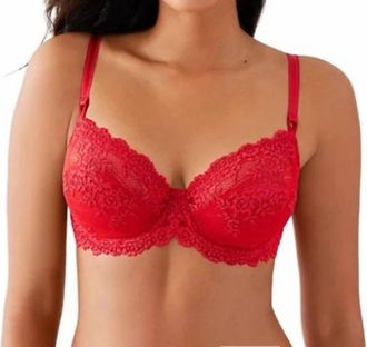 Wacoal Embrace Lace Underwire Bra In Equestrian Red