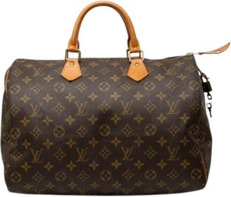 Louis Vuitton Pre-owned Speedy 35 - Dames - Vintage Handtas - Bruin - ONE Size - Leer - Vintage