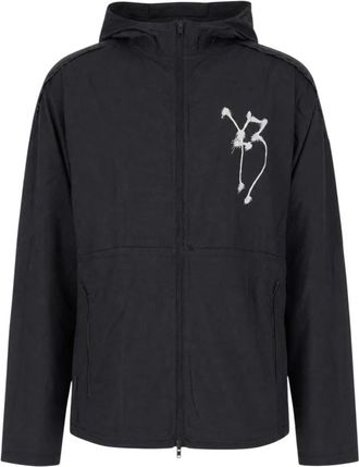Yohji Yamamoto Skull Motif Run Jacket - Heren - Zomerjassen - Zwart - M - Jassen