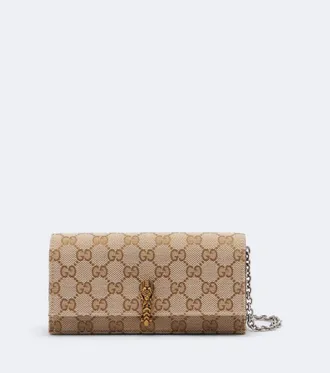 Gucci Dionysus GG canvas wallet on chain