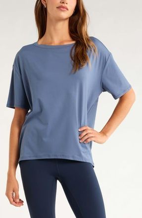 Zella Equilibrium Cocoon T-Shirt in Blue Vintage at Nordstrom, Size X-Small