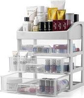 OEM Organizador De Maquillaje Con Cajones, Almacenamiento De Maquillaje Y Cosm&eacute;ticos Para El Ba&ntilde;o, Almacenamiento Para Tocador, Caja De Almacenamiento De 