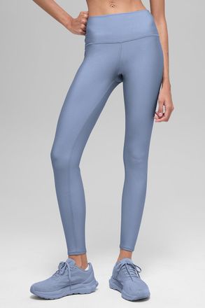 Alo | Airlift Winter Warm High-Waist Legging in Winter Frost Blue, Size: Medium