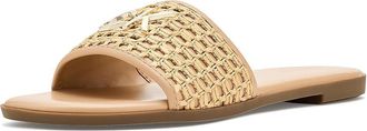 Calvin Klein Koly Womens Flat Shoes Light Natural : 7.5 M, Faux Leather/Textile