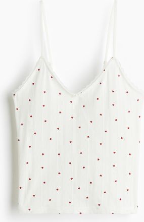 H&M Trägertop aus Pointelle - White
