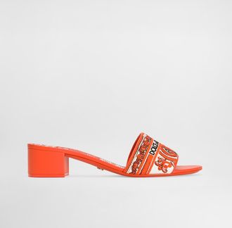 Dolce & Gabbana Mules With Majolica Embroidery - Woman Slides And Mules Multicolor 36.5
