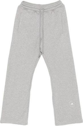 adidas by Stella McCartney Rechte broek - Dames - Trainingsbroeken - Grijs - XS - Leer - Fitness