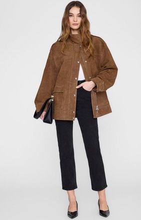 Anine Bing Roux Jacket in Tobacco at Nordstrom, Size Large