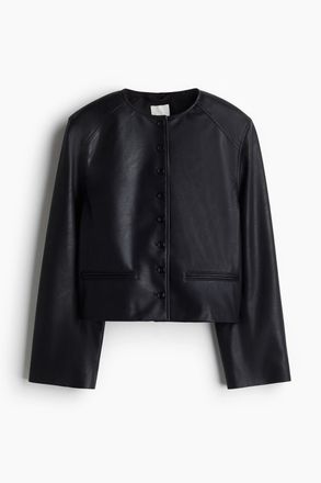 H&M Jacke mit Coating - Schwarz