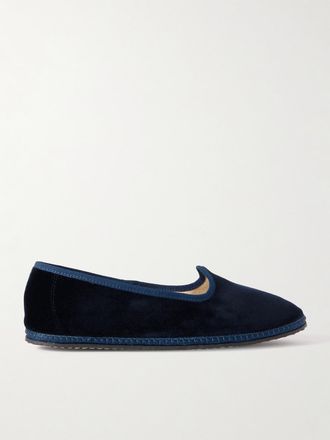 Vibi Venezia Velvet Slippers - Blue - IT35,IT36,IT37,IT38,IT39,IT40,IT41