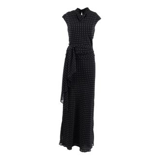 Rotate ROTATE Birger Christensen, Maxi Dresses, female, Black, Size: M Maxi Dress