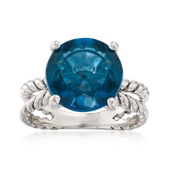 Ross-Simons London Blue Topaz Ring in Sterling Silver