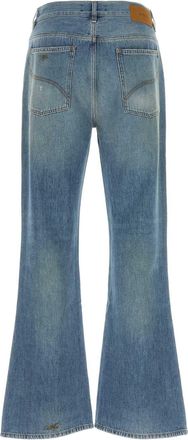 Amiri Mens Bootcut Jeans Blue Cotton