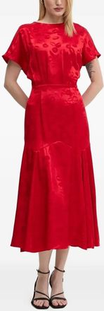Never Fully Dressed Abito midi con stampa - Rosso