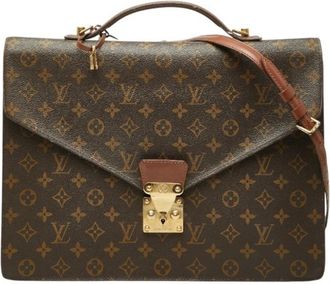 Louis Vuitton Brown Pvc Leather Handbag Shoulder Bag (Pre-Owned)