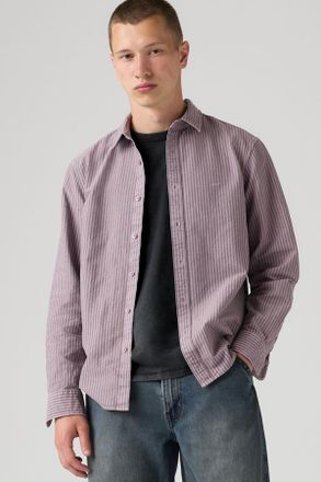 Levi's Authentic Button Down Shirt - Men - 2XL - Purple / Quail Garment Dye Stripe
