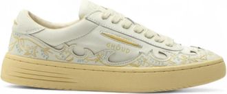 Ghoud Ivoor Leren Lage Sneakers - Dames - Sneakers - Wit - 36 EU - Katoen - Schoenen