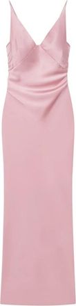 Nanushka Coeus Slip Satin Maxi Jurk - Dames - Feestkleedjes - Roze - S - Polyester - Kleedjes
