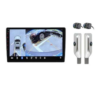 OEM Radio Para Coche, Tama&ntilde;o De Pantalla, Compatible Con Toyota Land Cruiser Prado 150 2009-2013, V9 Plus (6 Gb 128 Gb) + C&aacute;mara De 360&deg; (blanco)