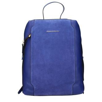 Piquadro Rucks&auml;cke und Damens Beuteltaschen aus blauem Leder
