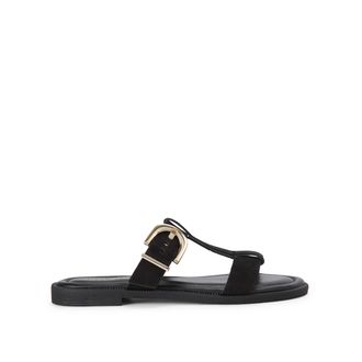 Kurt Geiger Womens Suede Presto Sandal Sandals - Black - Size UK 4