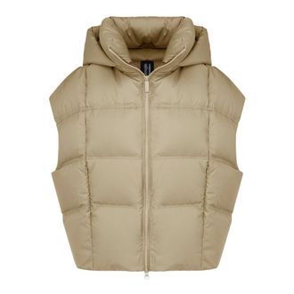 Bomboogie Chaqueta sin mangas corta de plum&oacute;n - Jackets - Hombre - Beige - XL