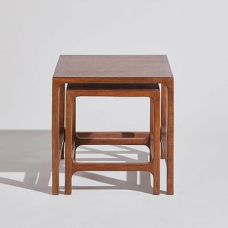 Maisons du monde Set de 2 mesas auxiliares de madera