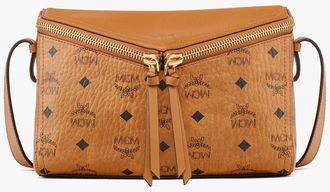 MCM Diamant 3d Shoulder Bag In Visetos Leather Mix