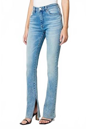 Blank NYC Womens High Rise Miniflare Jeans In Blue