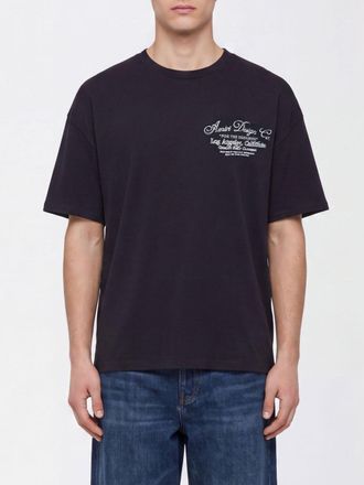 Amiri T-shirt girocollo in cotone con stampa grafica a contrasto