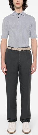 Brunello Cucinelli Linen-Cotton Blend Trousers