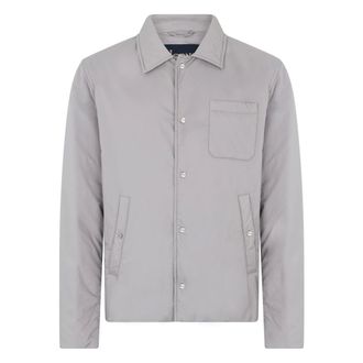 Herno Light Jackets, male, Gray, Size: 2XL Shirt-cut Jacket