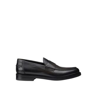 Doucal's Loafers, male, Black, Size: 8 1/2 US Penny Loafer
